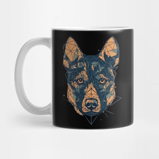 Geometric dog Mug